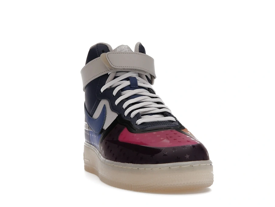Фото № 3 с приближением к товару «‎Nike Air Force 1 High 07 Premium Thunder Blue Pink Prime»