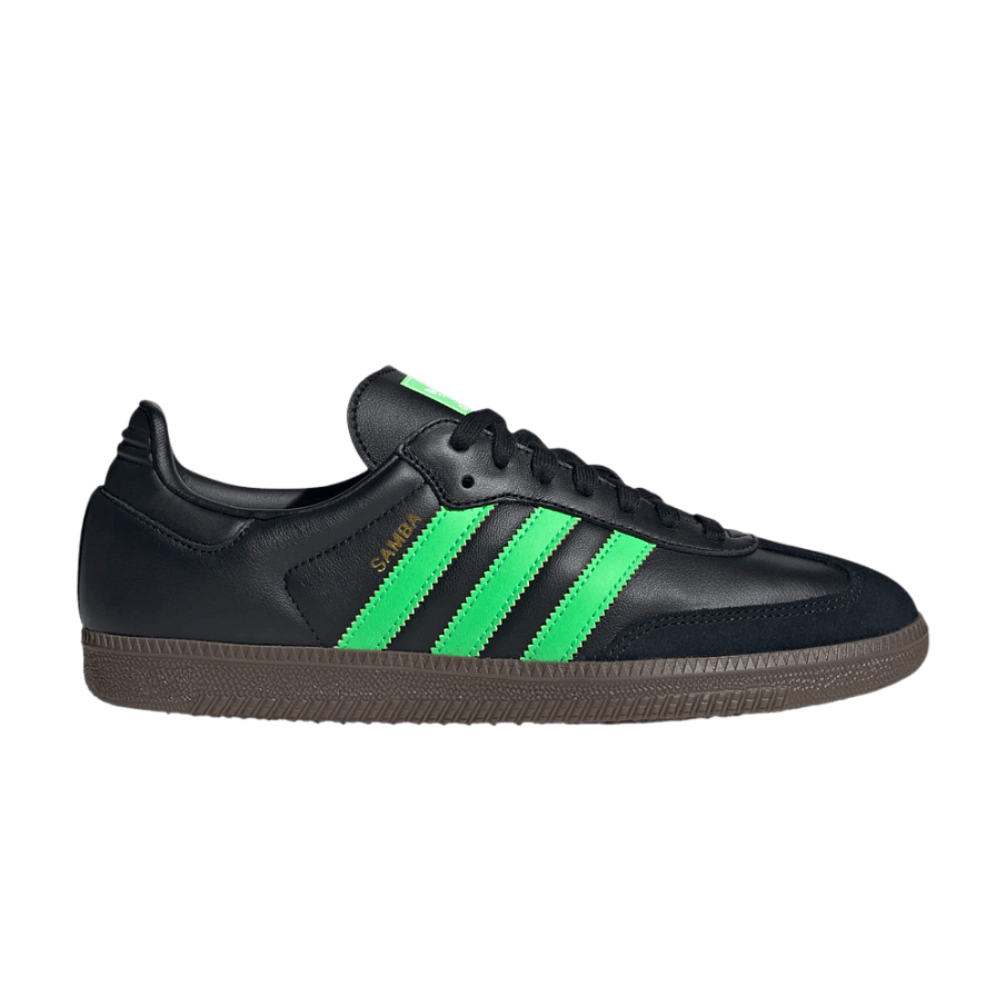 Фото № 1 с приближением к товару «‎adidas Samba OG Black Screaming Green Gum»