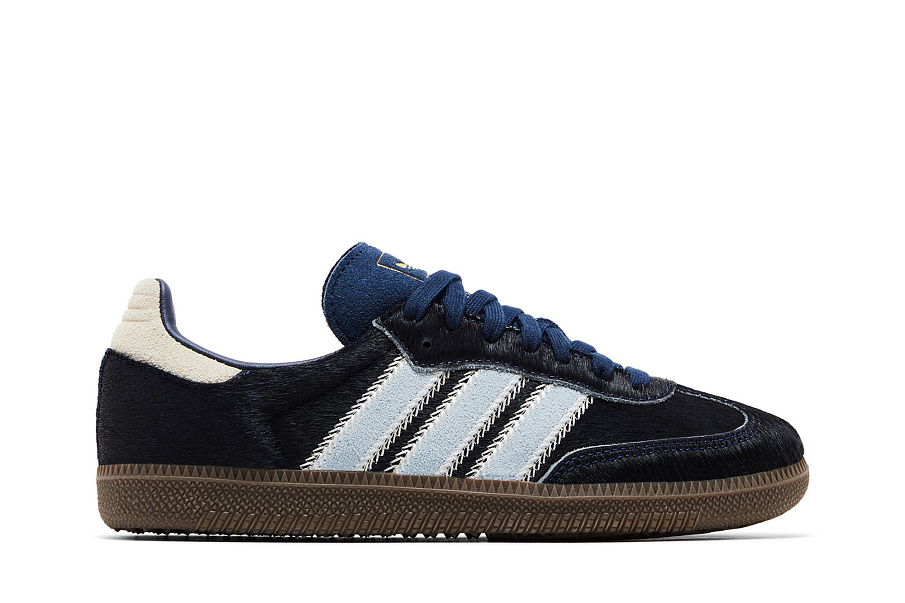 Фото № 2 с приближением к товару «‎adidas Women's Samba OG Pony Hair Pack - Night Indigo Clear Sky»