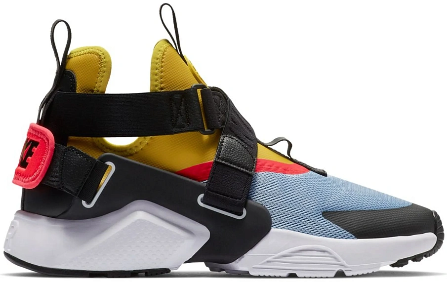 Фото № 1 с приближением к товару «‎Nike Air Huarache City Aluminum Bright Citron Bright Crimson »