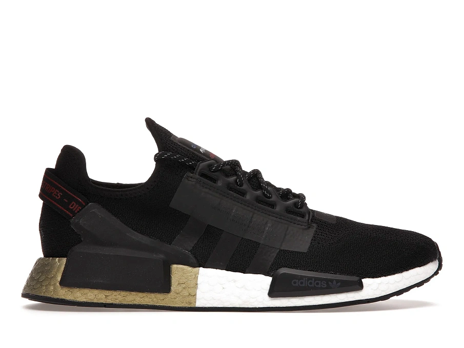 Фото № 1 с приближением к товару «‎adidas NMD V2 Core Black Gold Metallic»