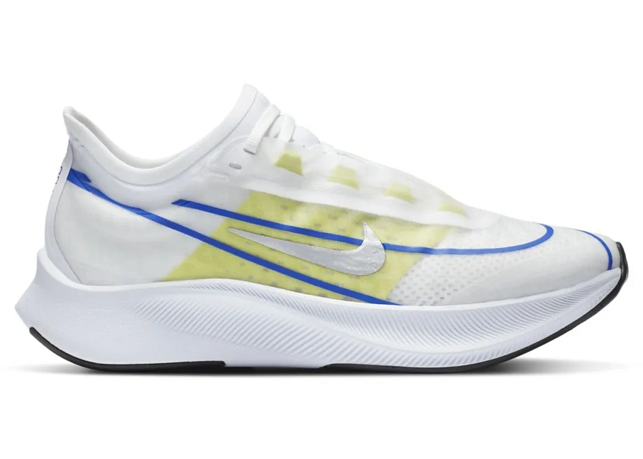Фото № 1 с приближением к товару «‎Nike Zoom Fly 3 White Silver Blue Lime »