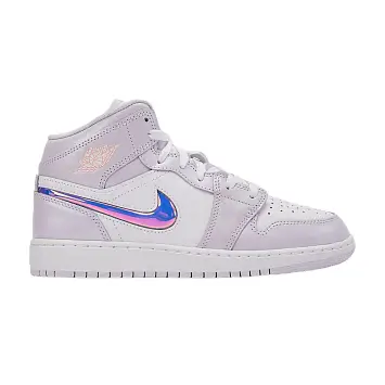 Air Jordan 1 Mid SE GS Barely Grape Atomic Pink - 1