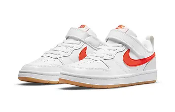 (BP) Nike Court Borough Low 2 WhiteOrange - 4