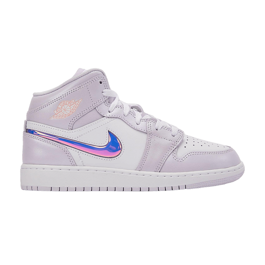 Фото № 1 с приближением к товару «‎Air Jordan 1 Mid SE GS Barely Grape Atomic Pink»