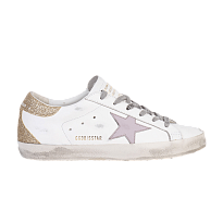 Фото № 1 с приближением к товару «‎Golden Goose Women's Superstar White Lilac Platinum»
