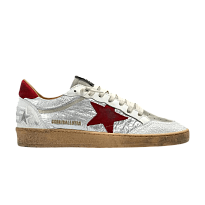 Фото № 1 с приближением к товару «‎Golden Goose Ball Star Sneaker Silver Red»