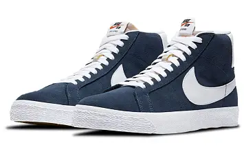 Nike Sb Zoom Blazer Mid Skate Shoes Blue - 4