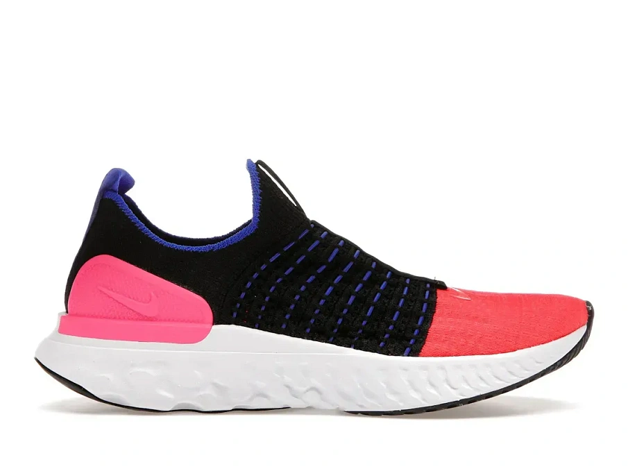 Фото № 1 с приближением к товару «‎Nike React Phantom Run Flyknit 2 Black Hyper Pink »