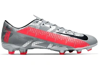 Фото № 1 с приближением к товару «‎Nike Mercurial Vapor 13 FG/MG Metallic Grey Crimson»