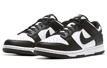 Nike WMNS Dunk Low Skate Shoes WhiteBlack - 4