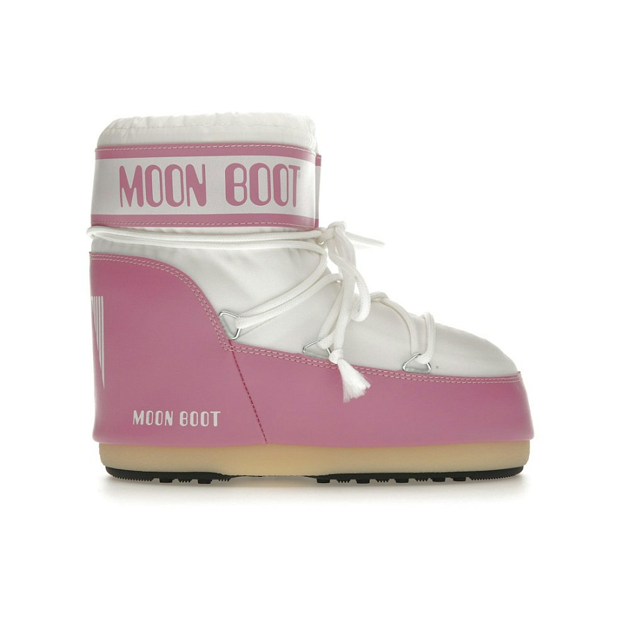 Фото № 1 с приближением к товару «‎Moon Boot Icon Nylon Low Boot Pink White»
