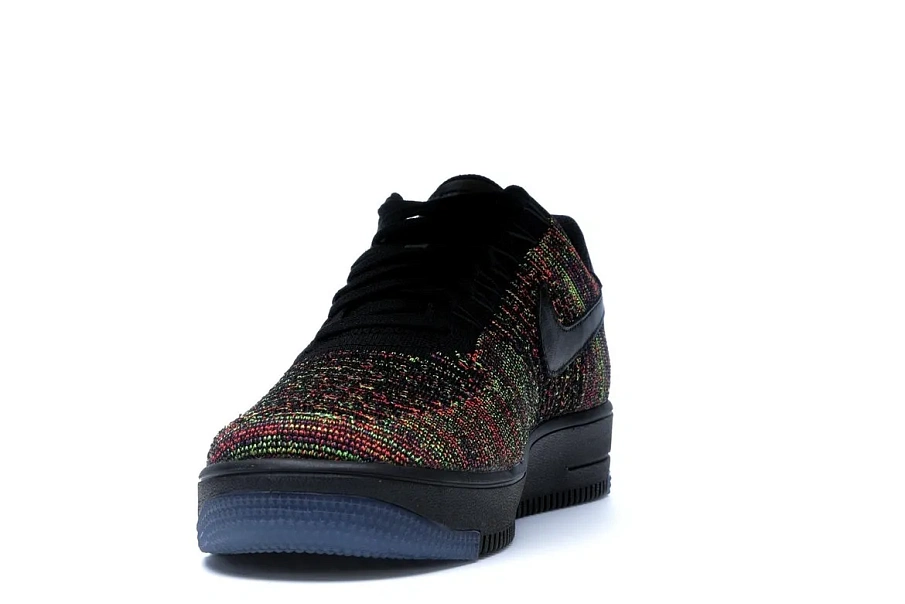 Фото № 3 с приближением к товару «‎Nike Air Force 1 Low Flyknit Black Multi-Color»