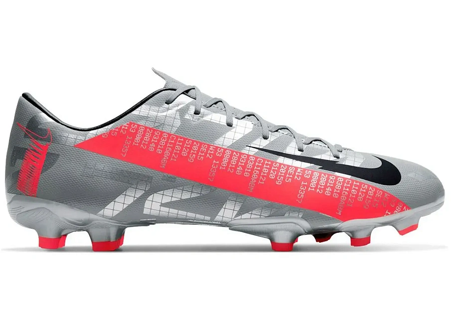 Фото № 1 с приближением к товару «‎Nike Mercurial Vapor 13 FG/MG Metallic Grey Crimson»