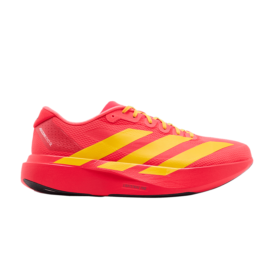 Фото № 1 с приближением к товару «‎adidas Adizero Evo SL Lucid Red Bold Gold Semi Lucid Blue»