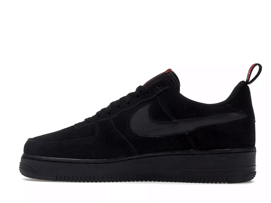 Фото № 4 с приближением к товару «‎Nike Air Force 1 Low Multi-Swoosh Black Crimson»