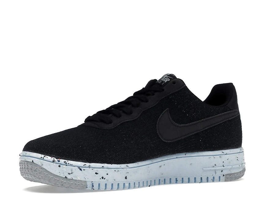 Фото № 4 с приближением к товару «‎Nike Air Force 1 Low Crater Flyknit Black Chambray Blue»