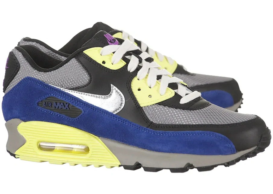 Фото № 1 с приближением к товару «‎Nike Air Max 90 Grey Blue Electric »