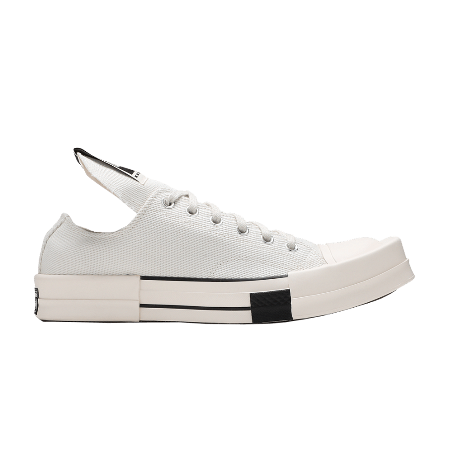 Фото № 1 с приближением к товару «‎Rick Owens x Converse TURBODRK Chuck 70 Low Lily White»