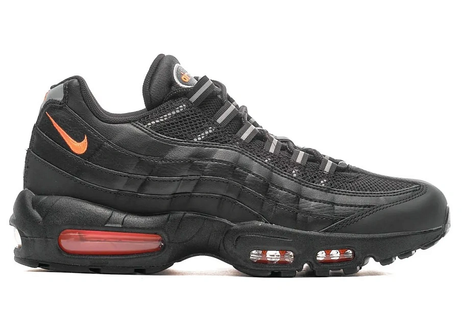 Фото № 1 с приближением к товару «‎Nike Air Max 95 Black Total Orange»