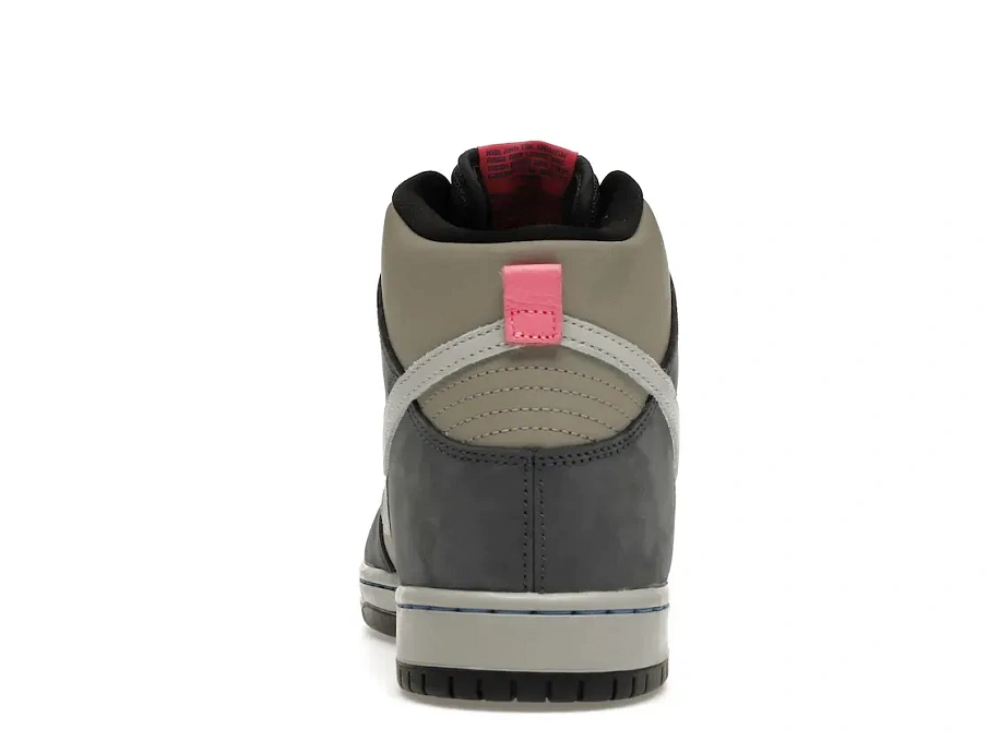Фото № 4 с приближением к товару «‎Nike SB Dunk High Pro Medium Grey Pink»