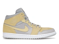 Фото № 1 с приближением к товару «‎Jordan 1 Mid Mixed Textures Yellow»
