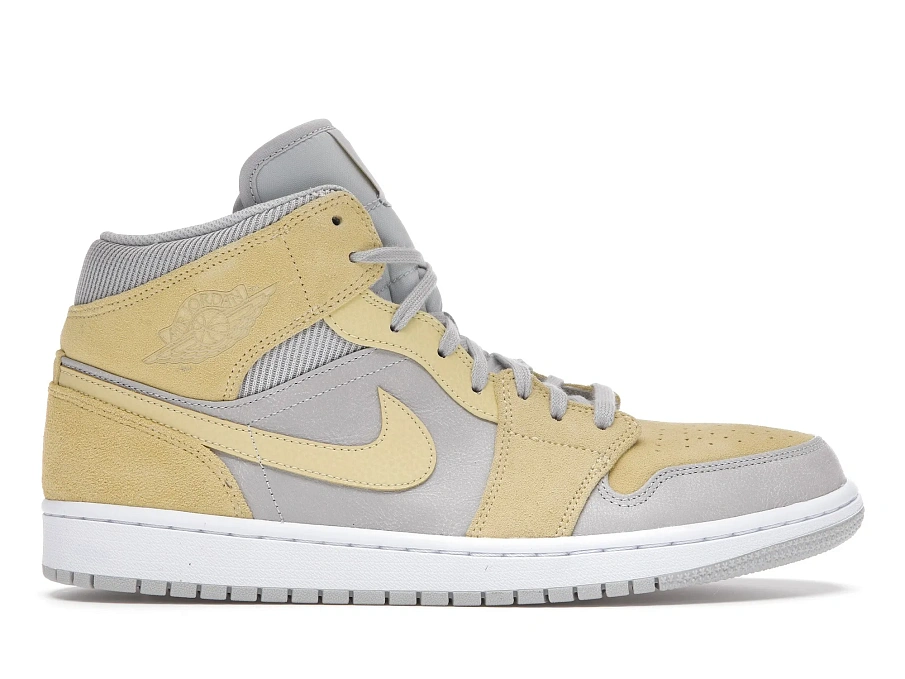 Фото № 1 с приближением к товару «‎Jordan 1 Mid Mixed Textures Yellow»