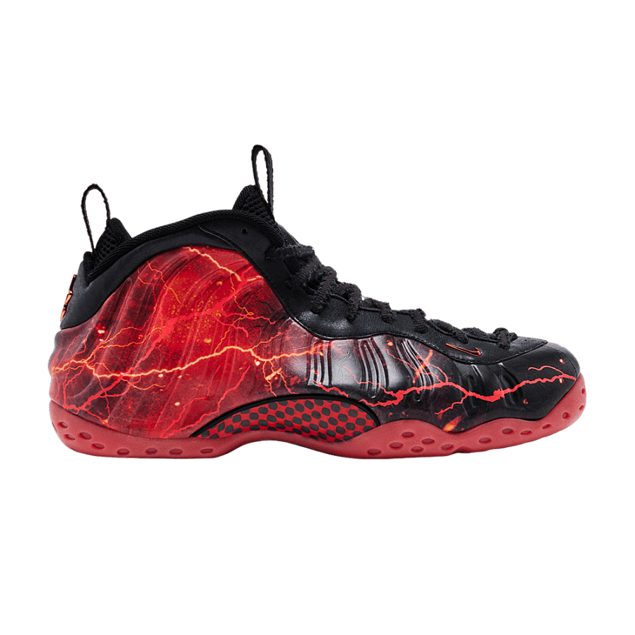 Фото № 1 с приближением к товару «‎Stranger Things x Nike Air Foamposite One Premium QS Black Bright Crimson»