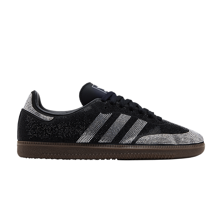 Фото № 1 с приближением к товару «‎adidas Women's Samba OG Black Silver Rhinestones»