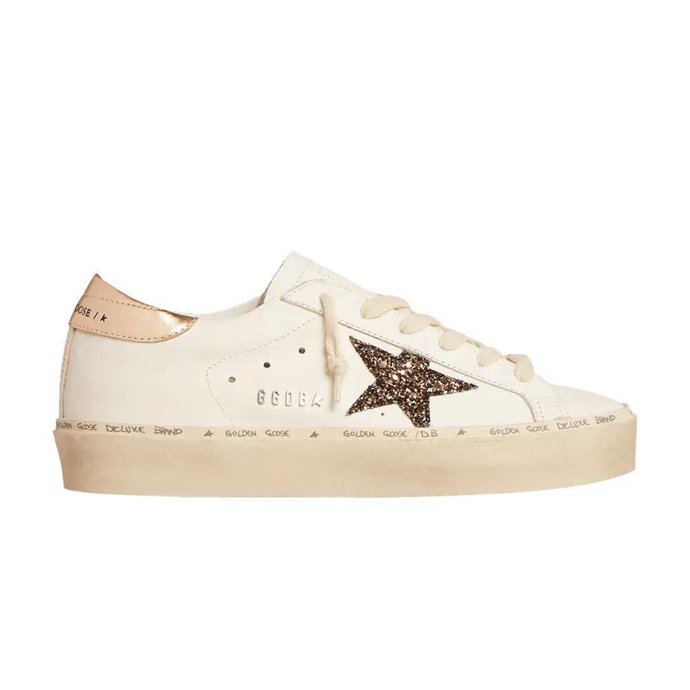 Golden Goose Women's Hi Star LTD White Black Gold Glitter - 1