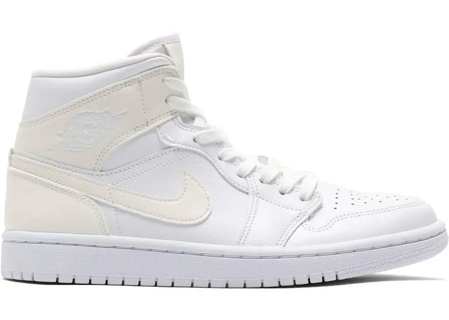 Фото № 1 с приближением к товару «‎Jordan 1 Mid Ivory White »