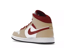 Фото № 4 с приближением к товару «‎Jordan 1 Mid Light Curry Cardinal»