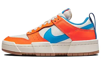 Nike Wmns Dunk Low Disrupt "Total Orange" Sneakers White BlueOrange - 1