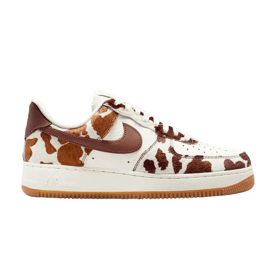 Фото № 1 с приближением к товару «‎Nike Women's Air Force 1 Low Cow Print Brown»