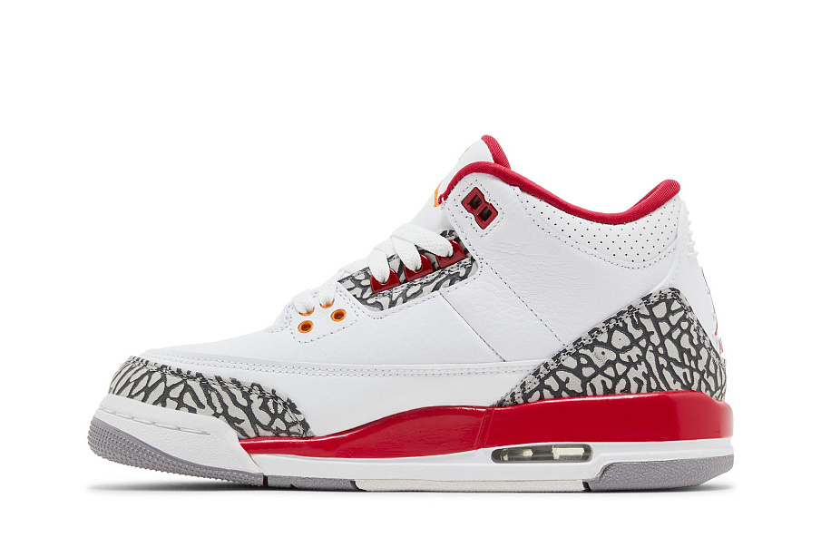Фото № 4 с приближением к товару «‎Air Jordan 3 Retro GS Cardinal Red»