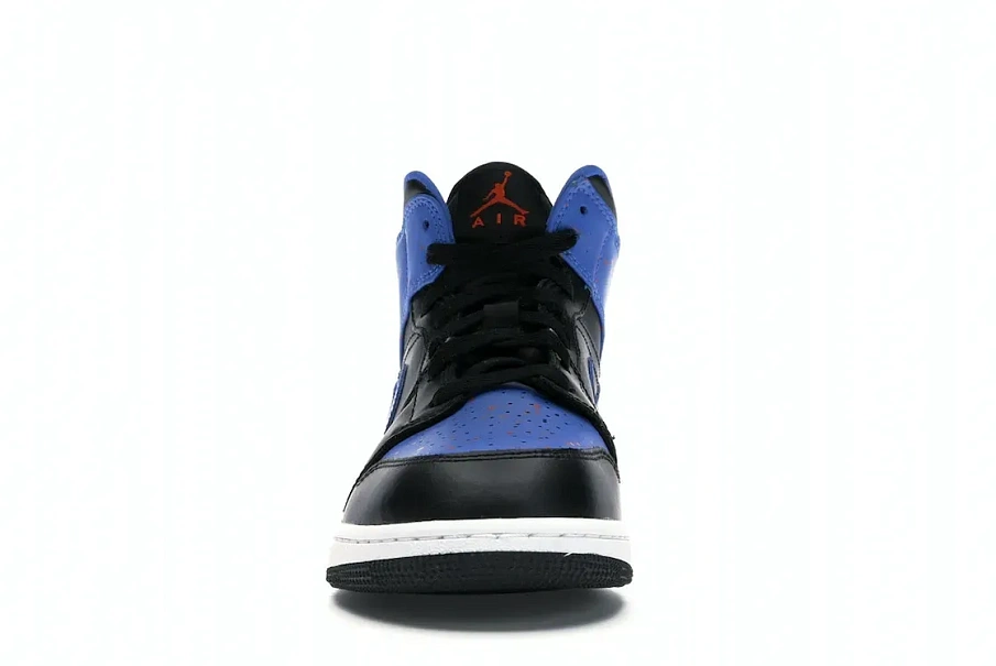 Фото № 2 с приближением к товару «‎Jordan 1 Mid Royal Paint Splatter »