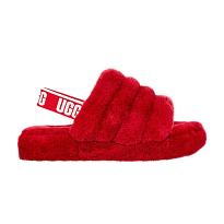 Фото № 1 с приближением к товару «‎UGG Fluff Yeah Slide Kids Ribbon Red»