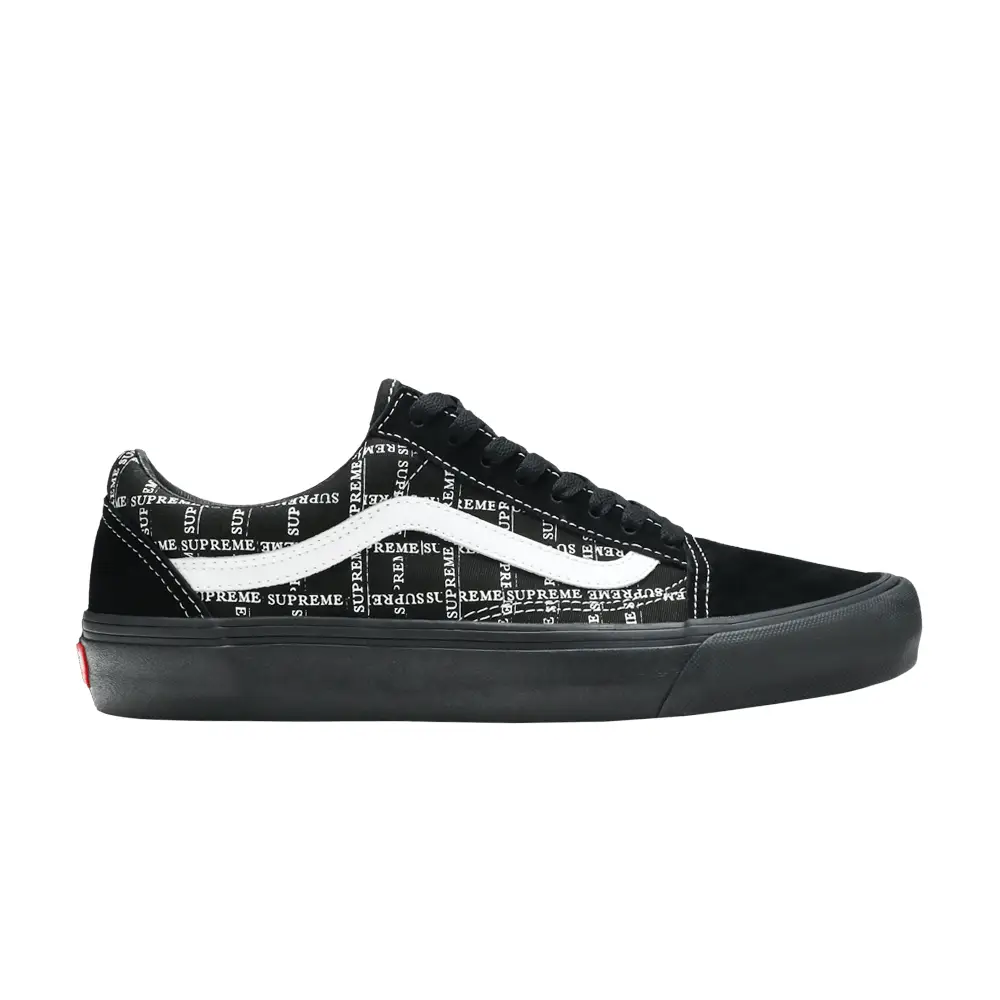 Supreme x Vans Old Skool Pro Logo Pattern - Black - 1