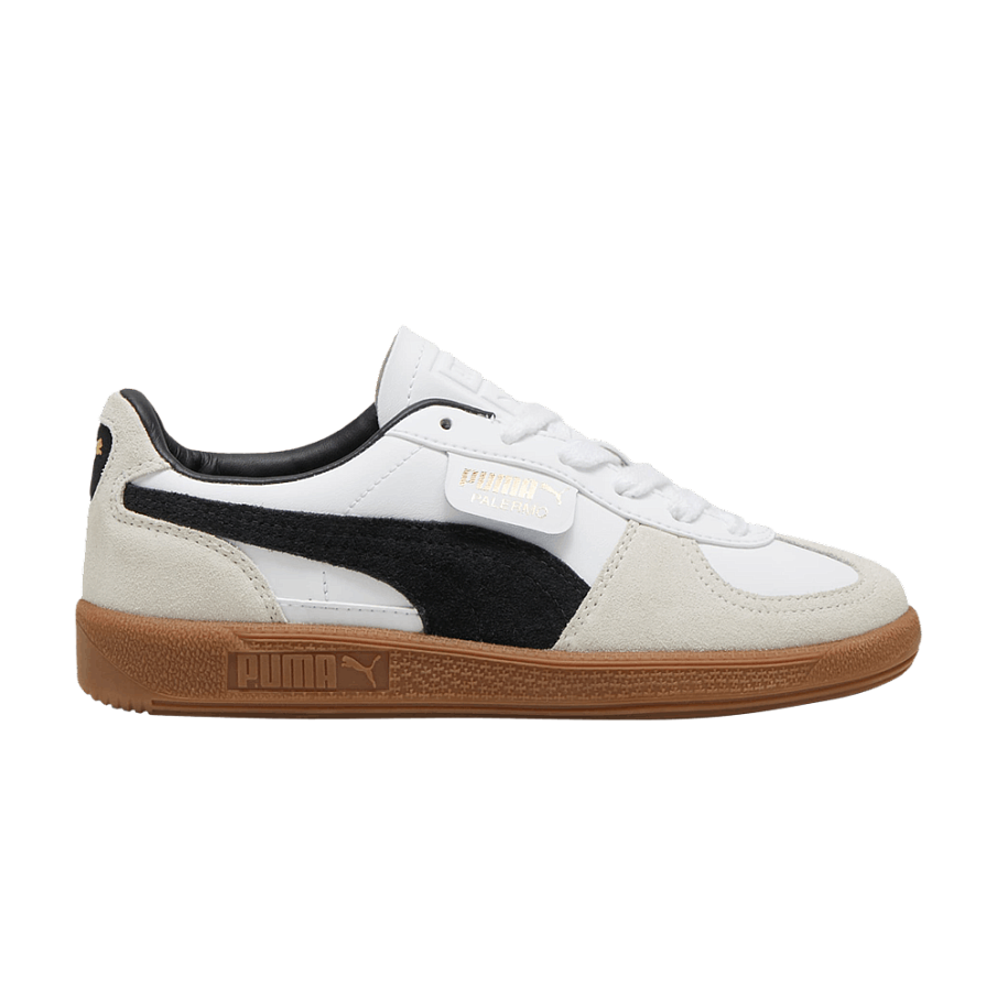 Фото № 1 с приближением к товару «‎Puma Palermo Leather Big Kid White Black Gum»