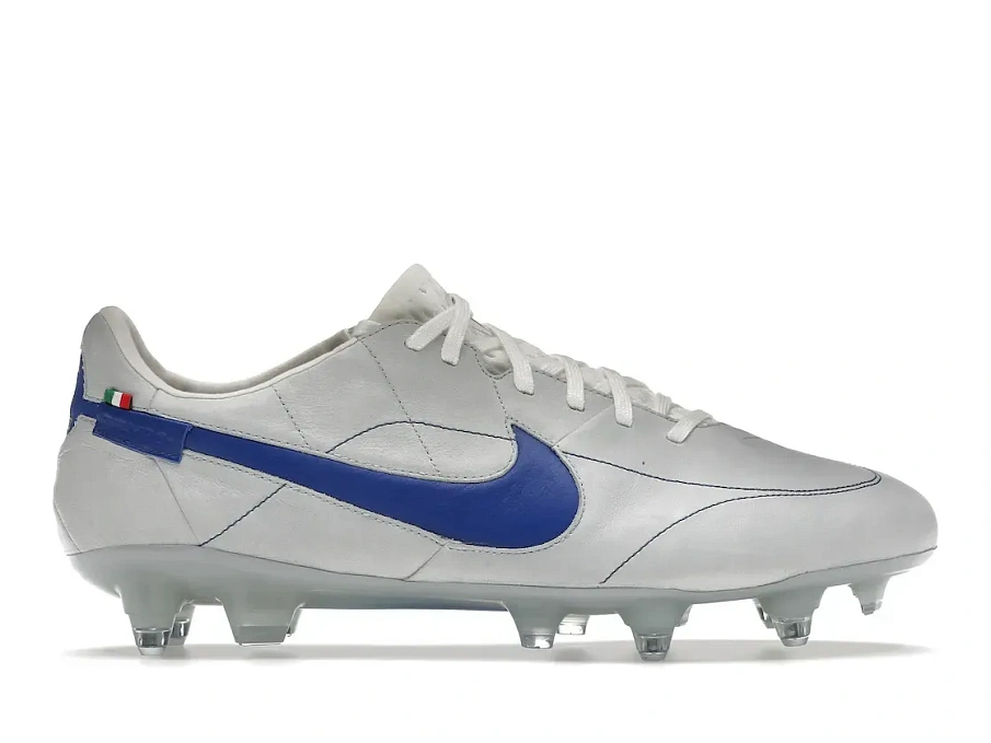 Фото № 1 с приближением к товару «‎Nike Tiempo Legend 9 Elite MI SG-Pro Anti-Clog Traction Montebelluna Leather White Game Royal»