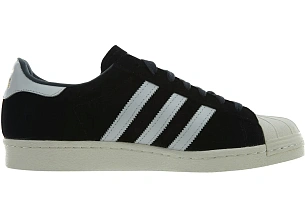 adidas Superstar 80s Dlx Suede Black White-Gold Metallic