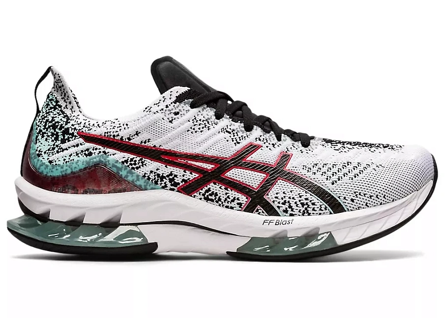 Фото № 1 с приближением к товару «‎ASICS Kinsei Blast White Black Red Aqua»
