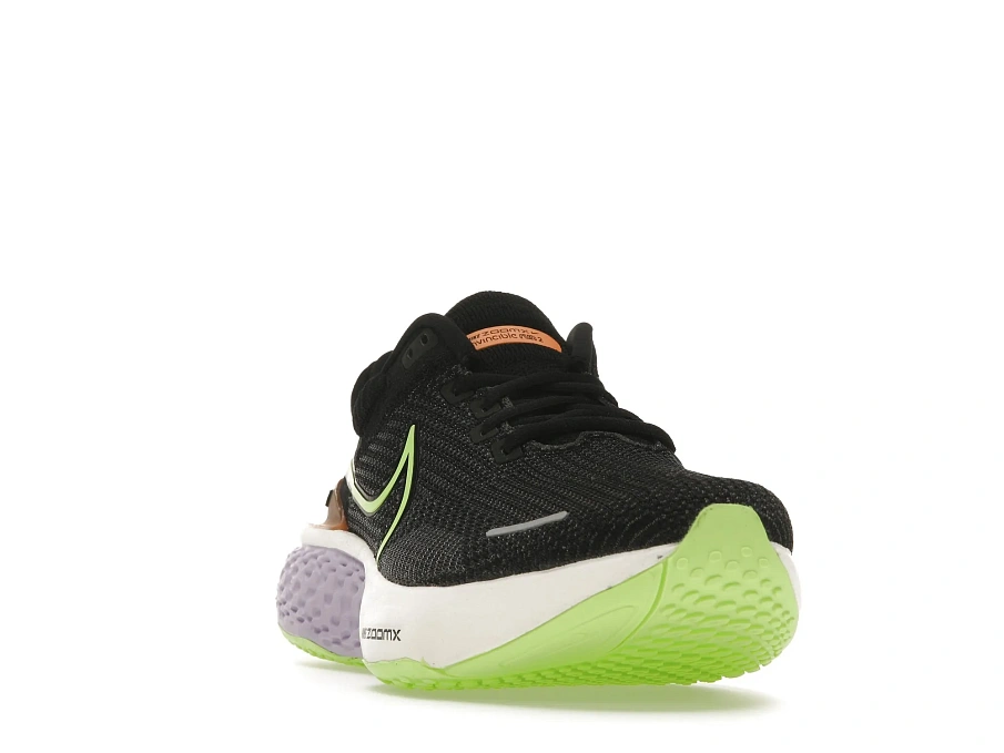 Фото № 4 с приближением к товару «‎Nike ZoomX Invincible Run Flyknit 2 Black Lilac Ghost Green»