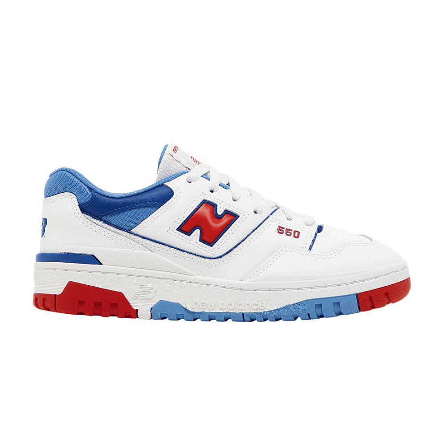 Фото № 1 с приближением к товару «‎New Balance 550 Big Kid Red Atlantic Blue»