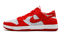 Фото № 1 с приближением к товару «‎Nike Dunk Low Flyknit University Red Wolf Grey»
