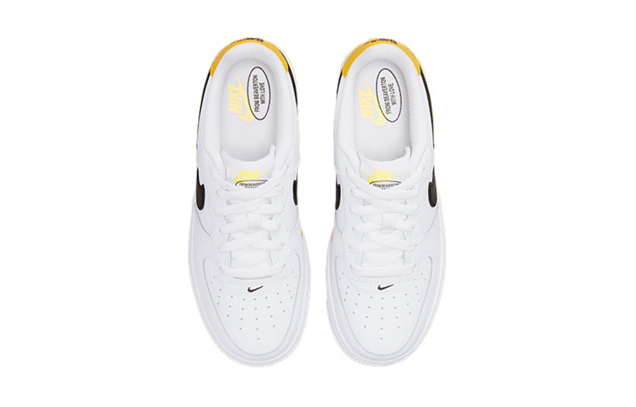 Фото № 4 с приближением к товару «‎Nike Air Force 1 Low "Have a Nike Day" (GS) Low-Top Sneakers WhiteYellow»