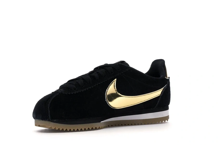 Фото № 2 с приближением к товару «‎Nike Classic Cortez Black Metallic Gold Gum »