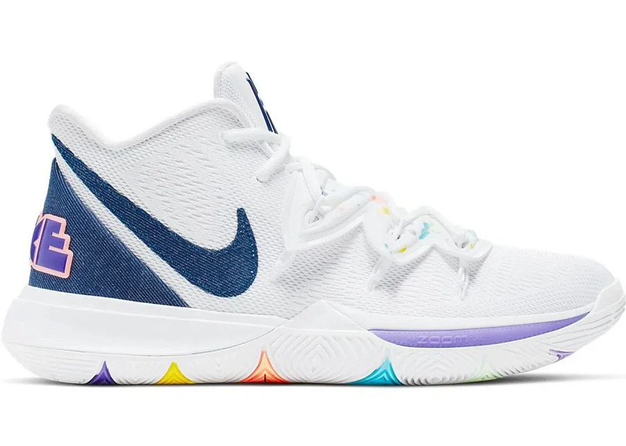 Фото № 1 с приближением к товару «‎Nike Kyrie 5 White Denim»
