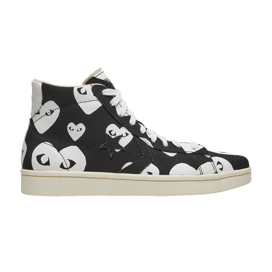Фото № 1 с приближением к товару «‎Comme des Garçons x Converse Pro Leather Black White»