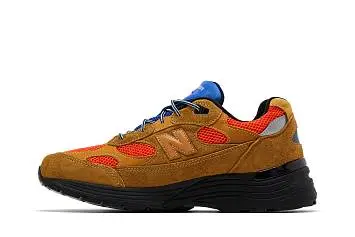 Action Bronson x New Balance 992 Made in USA Tan Orange Blue - 4